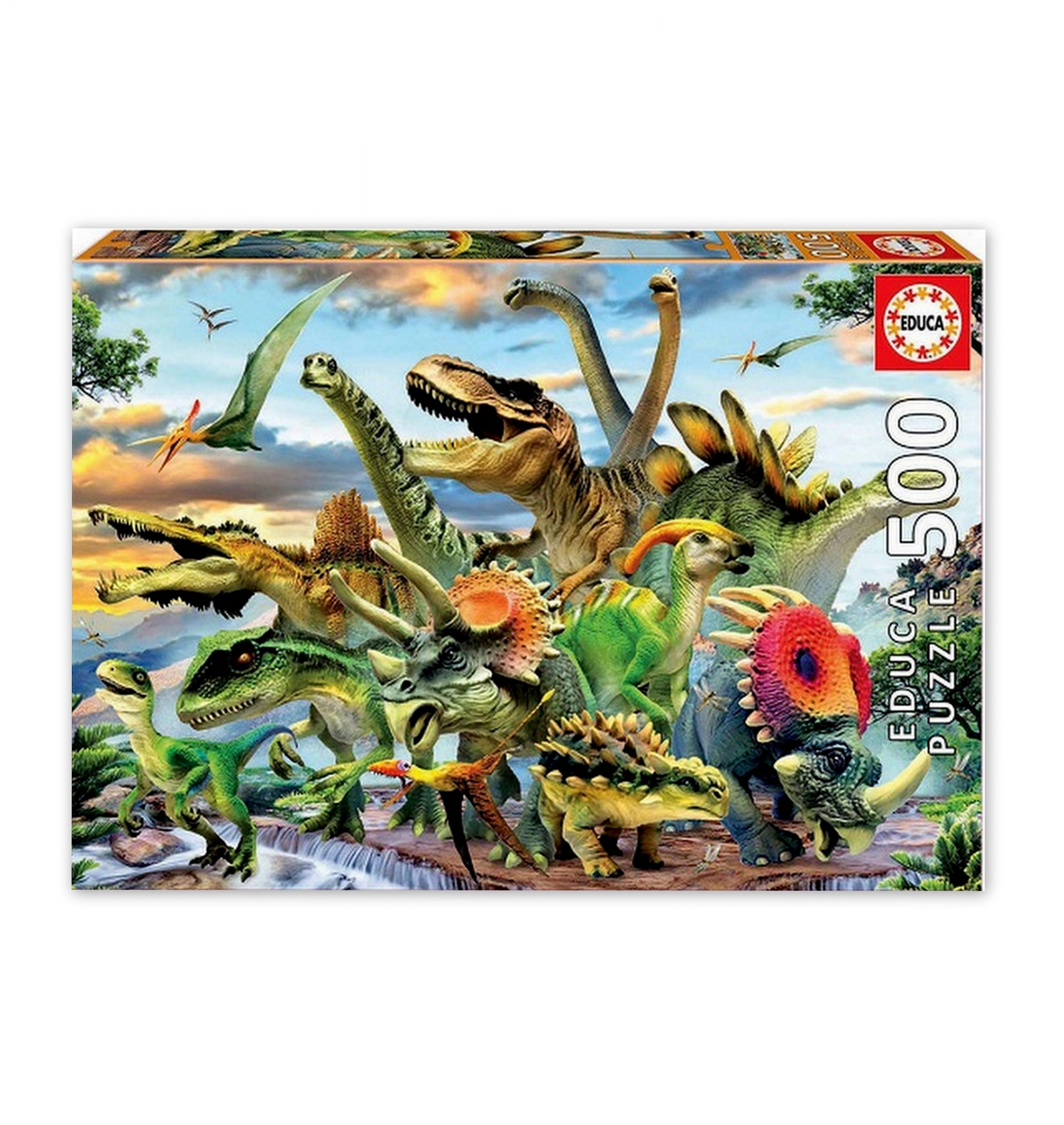 Puzzle Educa Dinosaurs 500 pcs