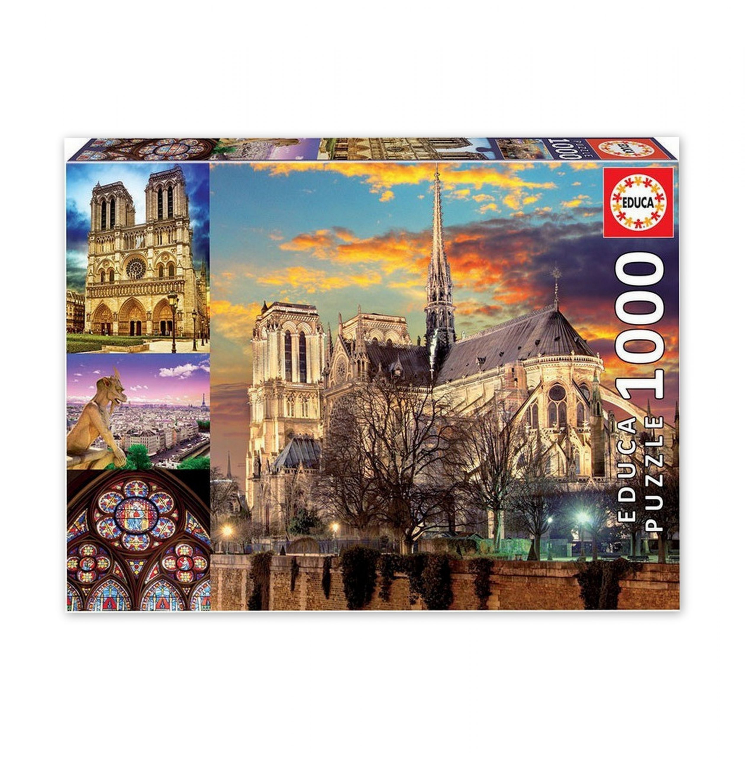 Puzzle Educa Notre Dame Collage 1000 pcs