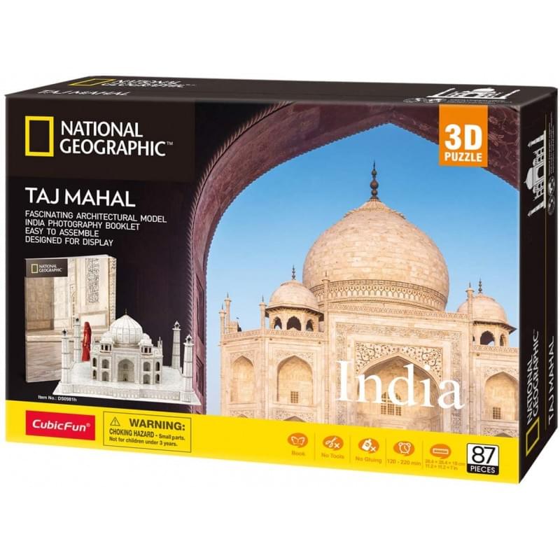 Puzzle Cubic fun National Geographic Taj Mahal 87pcs
