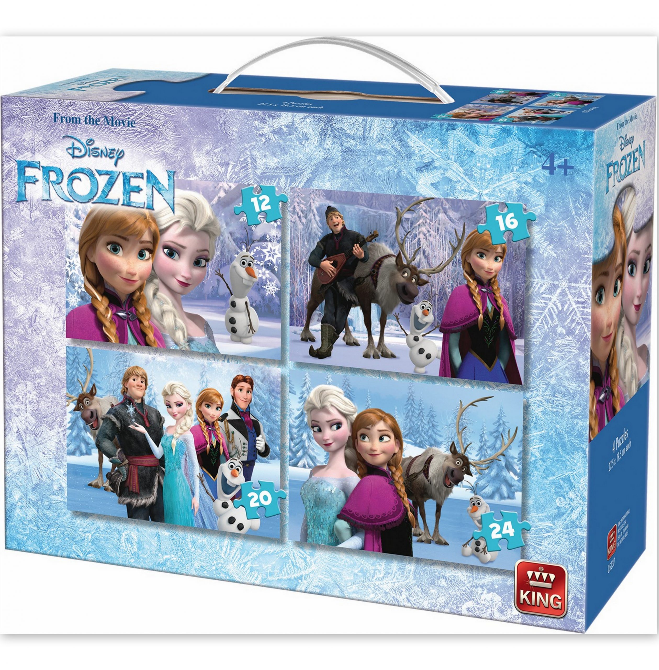 Puzzle Disney Frozen suitcase 4in1