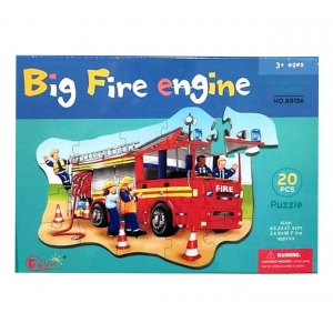 Puzzle Big fire engine - Μεγάλο πυροσβεστικό όχημα 20pcs