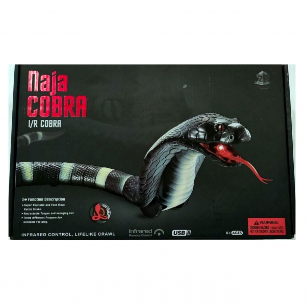 Naja cobra infrared control lifelike crawl - Τηλεκατευθυνόμενη κόμπρα