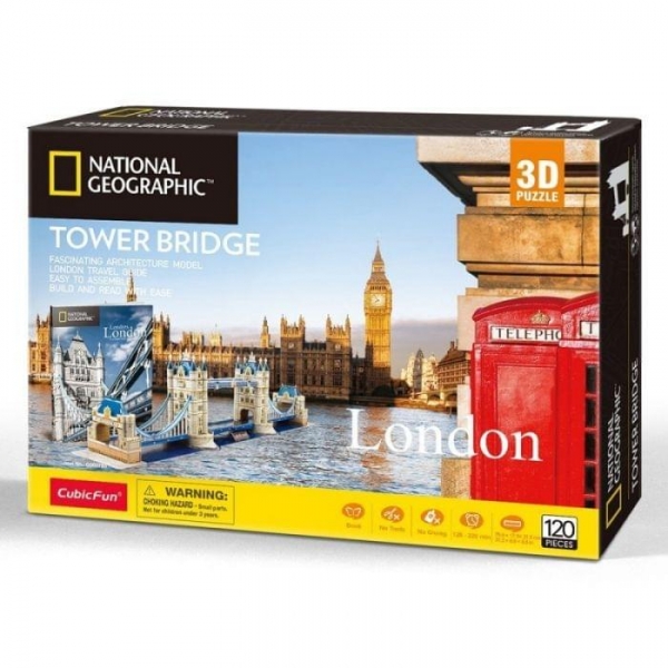 Puzzle National Geographic Tower Bridge 3D 120 pcs