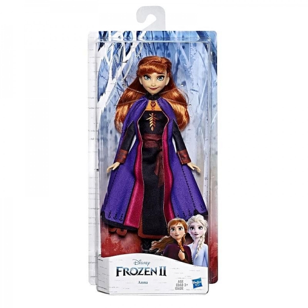 Disney Frozen II - Κούκλα Άννα με μακριά κόκκινα μαλλιά και φόρεμα