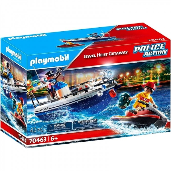 Playmobil Police Action - Αστυνομικό ταχύπλοο και ληστής με Jet ski