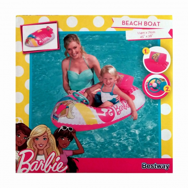 Φουσκωτή βάρκα με σχέδιο Barbie bestway (93204)