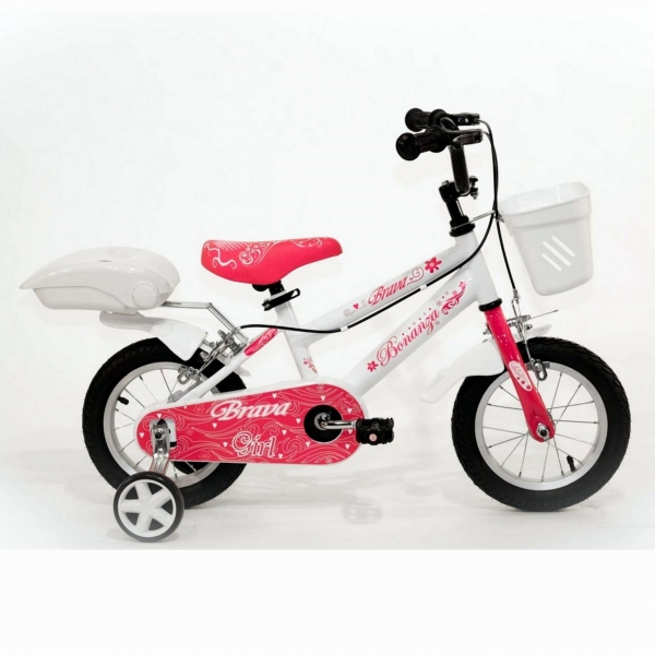 Ποδήλατο 12″ Brava white/pink Bonanza (00211920200)
