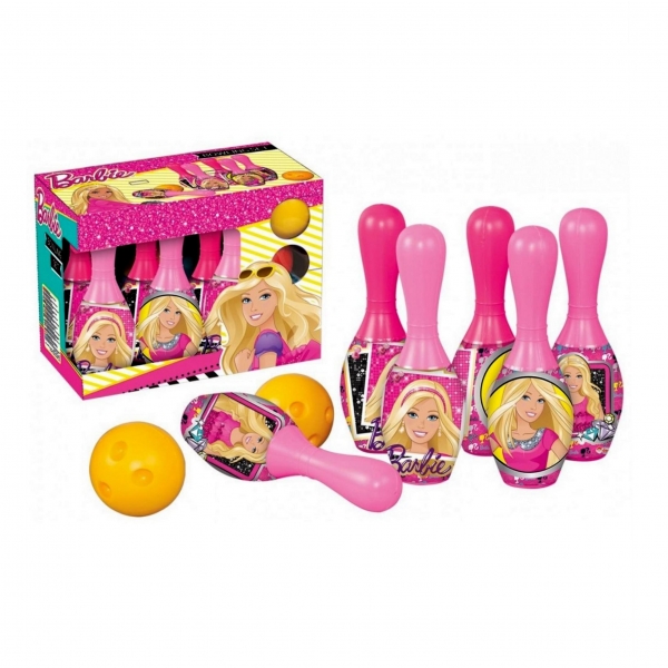 Σετ Bowling Barbie Με 6 Κορίνες Και 2 Μπάλες
