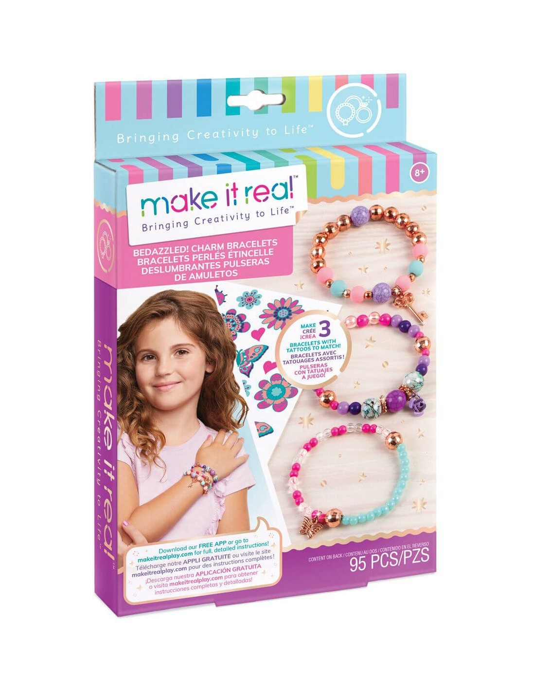 Make it Real - Bedazzled! Charm Bracelets - Blooming Creativity (049276)