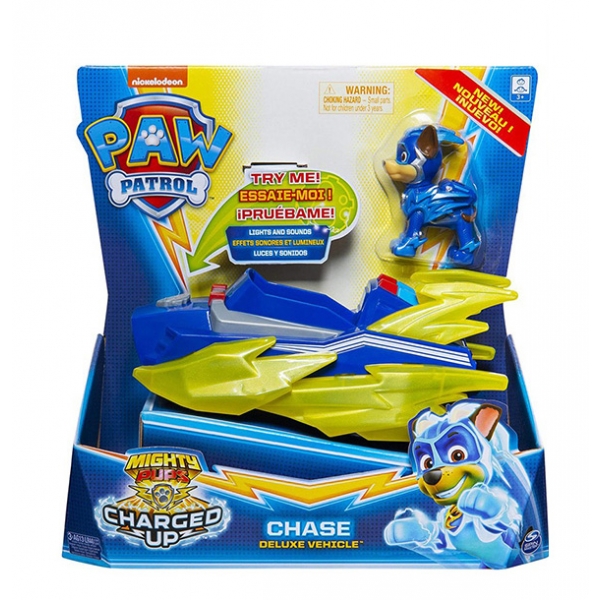 PAW PATROL ΟΧΗΜΑΤΑ DELUXE CHARGED UP - 4 ΣΧΕΔΙΑ CHACE (6055753)(20121272)
