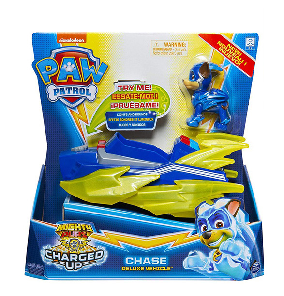 PAW PATROL ΟΧΗΜΑΤΑ DELUXE CHARGED UP - 4 ΣΧΕΔΙΑ CHACE (6055753)(20121272)