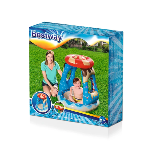 Πισίνα Παιδική Με Σκέπαστρο Candyville Playtime Πολύχρωμη Bestway® 91cm (52270)